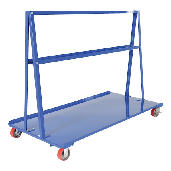 Steel A-Frame Cart 2000lb Capacity 36.6875x72 In. w/4 5x2 Casters